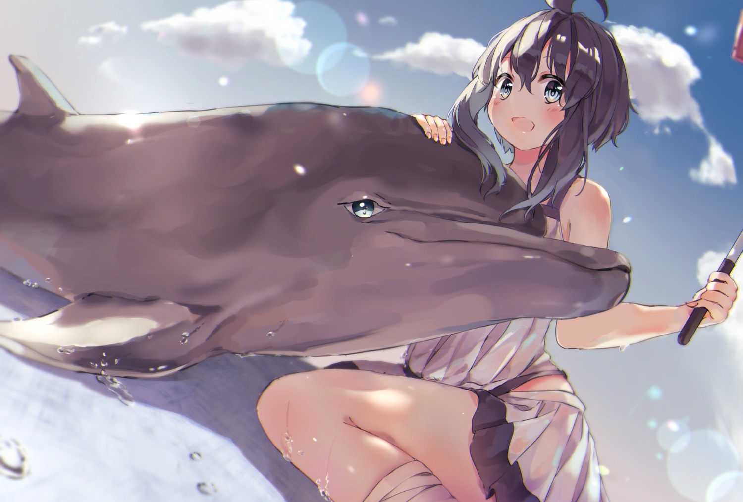 artist_revision bandages see_through soranagi_yuki wet wet_clothes