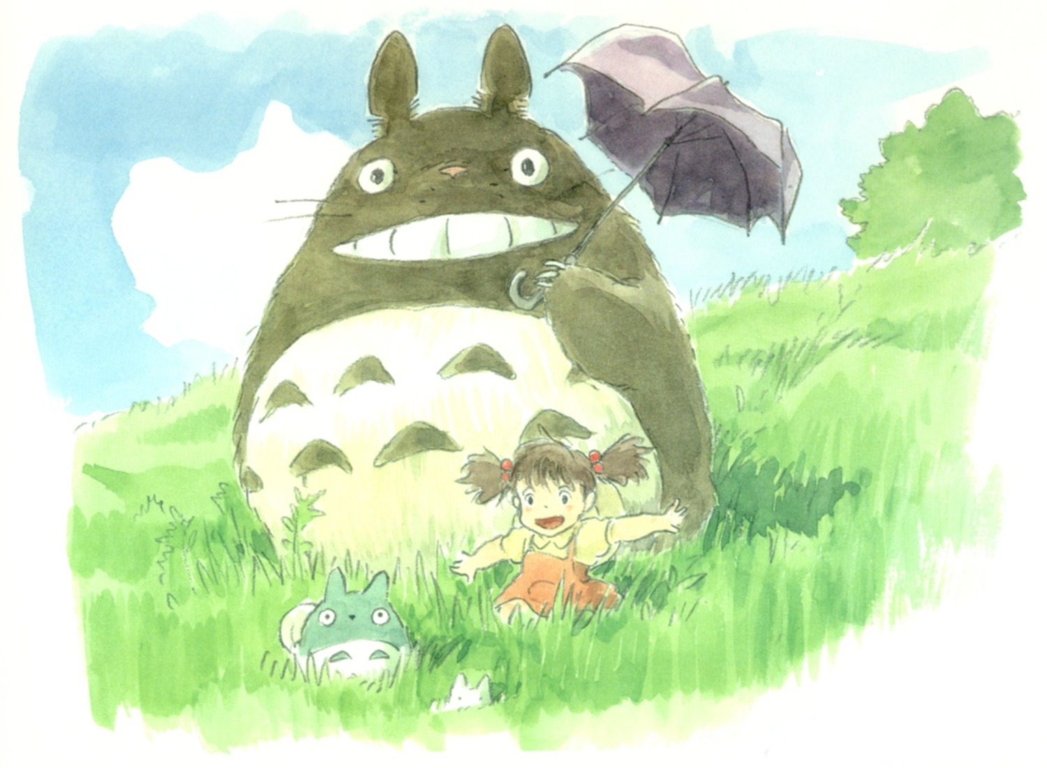 kusakabe_mei oga_kazuo tonari_no_totoro totoro