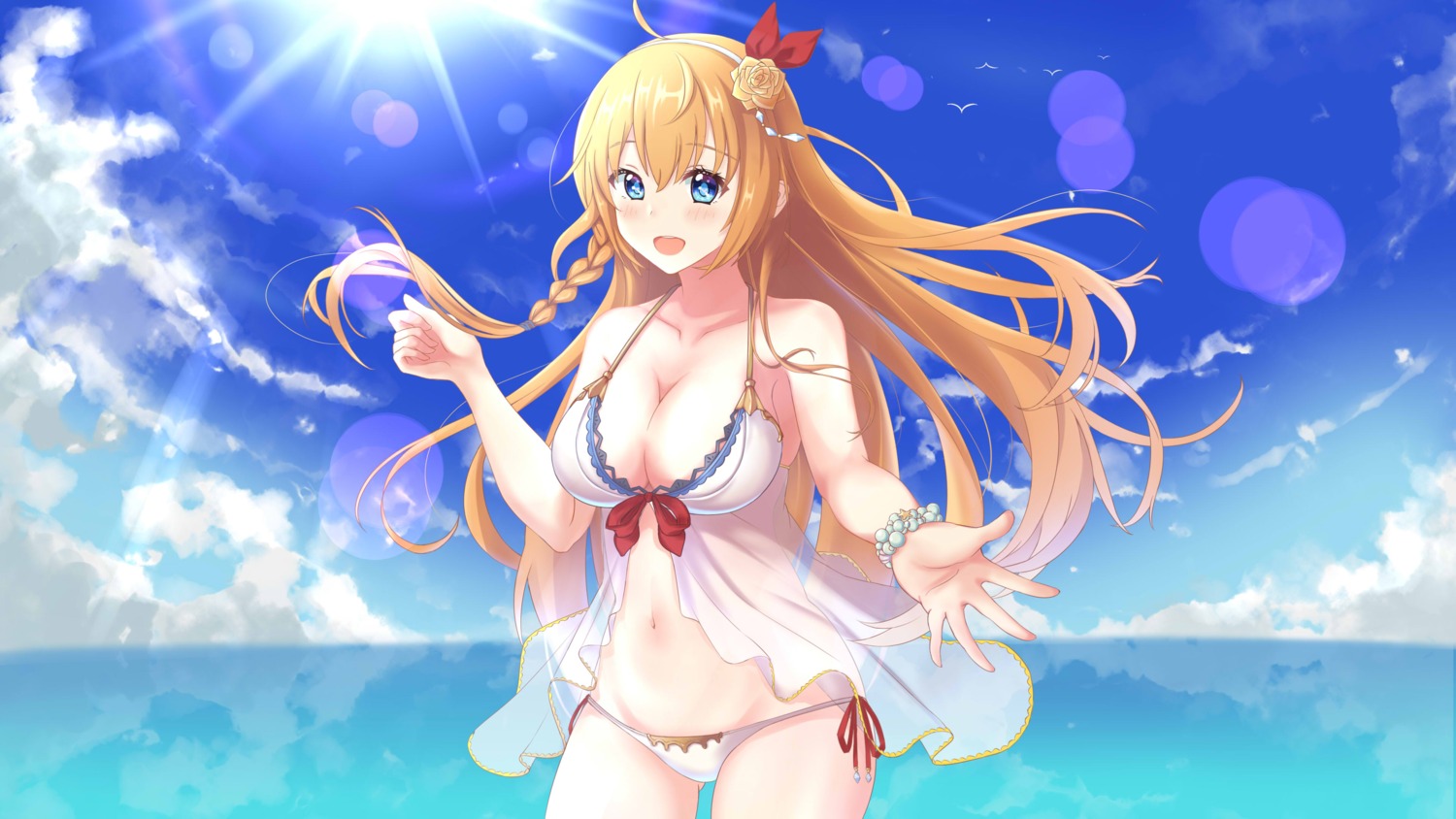 bikini pecorine princess_connect princess_connect!_re:dive s12528836 see_through swimsuits wallpaper