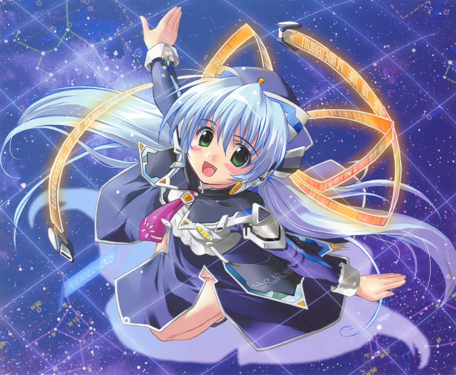 dress hoshino_yumemi key komatsu_e-ji nopan planetarian skirt_lift