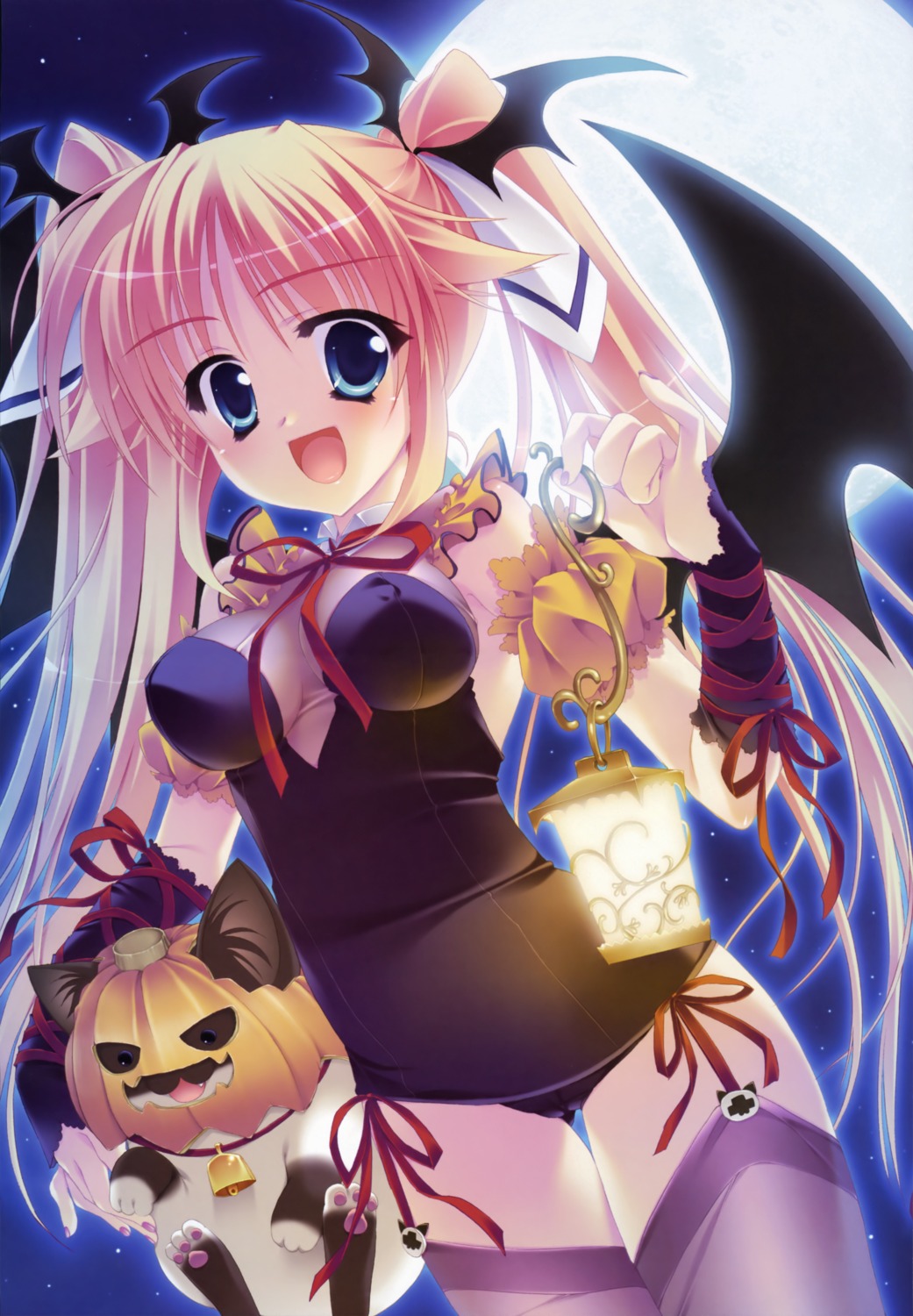 cameltoe erect_nipples halloween hinamatsuri_touko imouto_smile neko nonaka_shiki thighhighs