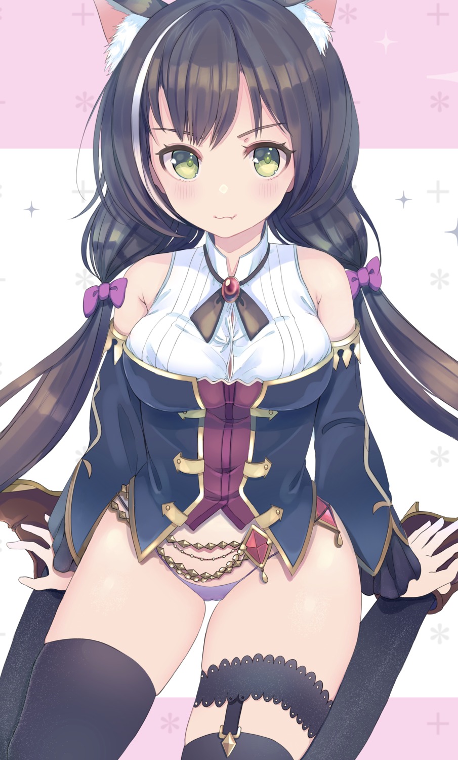 ancolatte_(onikuanco) animal_ears garter karyl_(princess_connect) princess_connect princess_connect!_re:dive stockings thighhighs