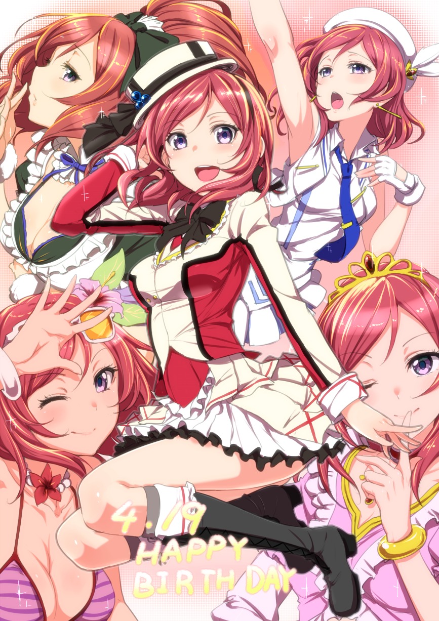 bikini clearite love_live! nishikino_maki swimsuits