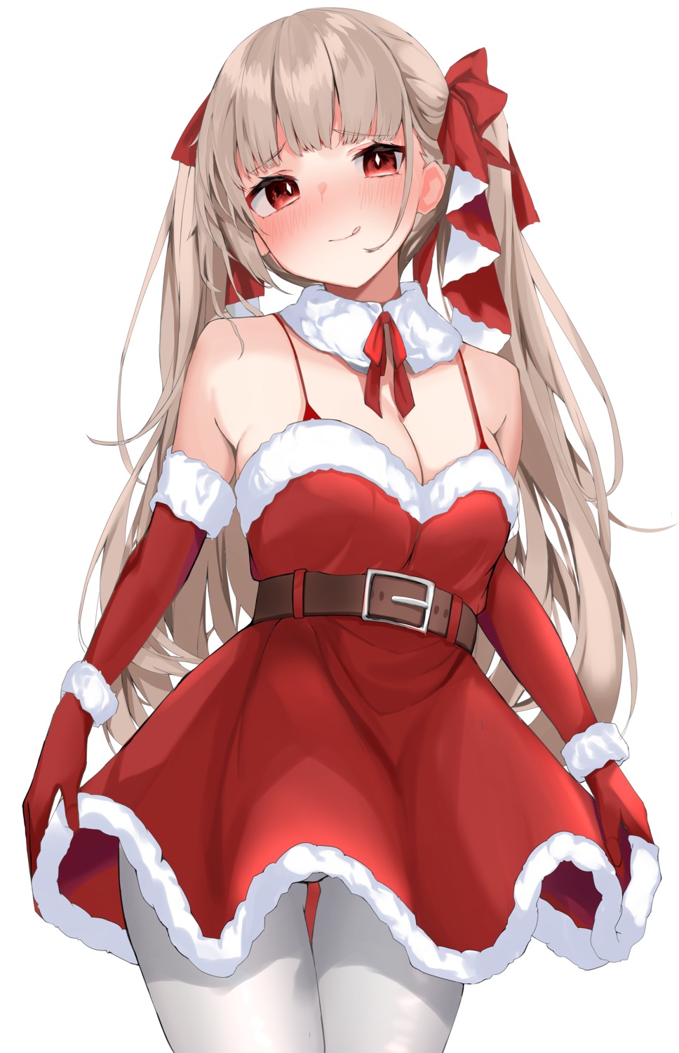 azur_lane christmas dress formidable_(azur_lane) nephthys2356 pantyhose