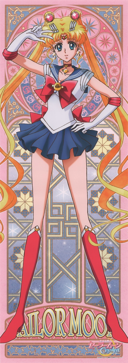 heels sailor_moon sailor_moon_crystal sakou_yukie stick_poster tsukino_usagi