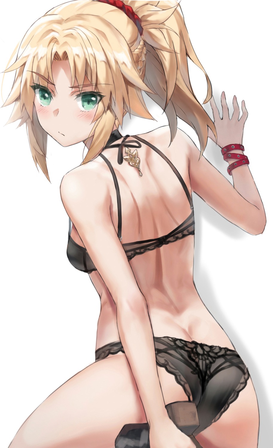 ass bra fate/apocrypha fate/stay_night heels mordred_(fate) pantsu tonee