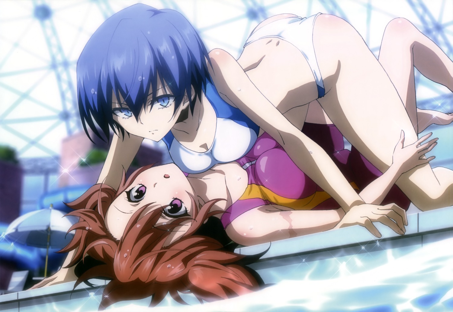 akuma_no_riddle azuma_tokaku bikini ichinose_haru swimsuits