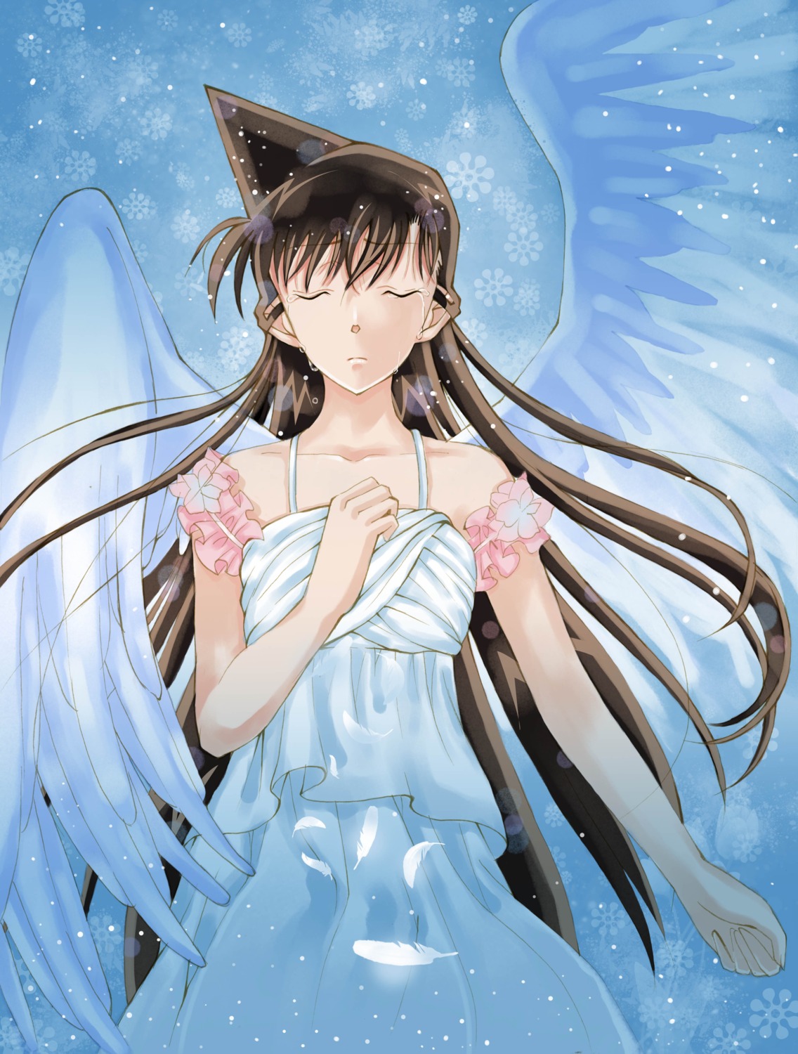 detective_conan dress mouri_ran wings yitian