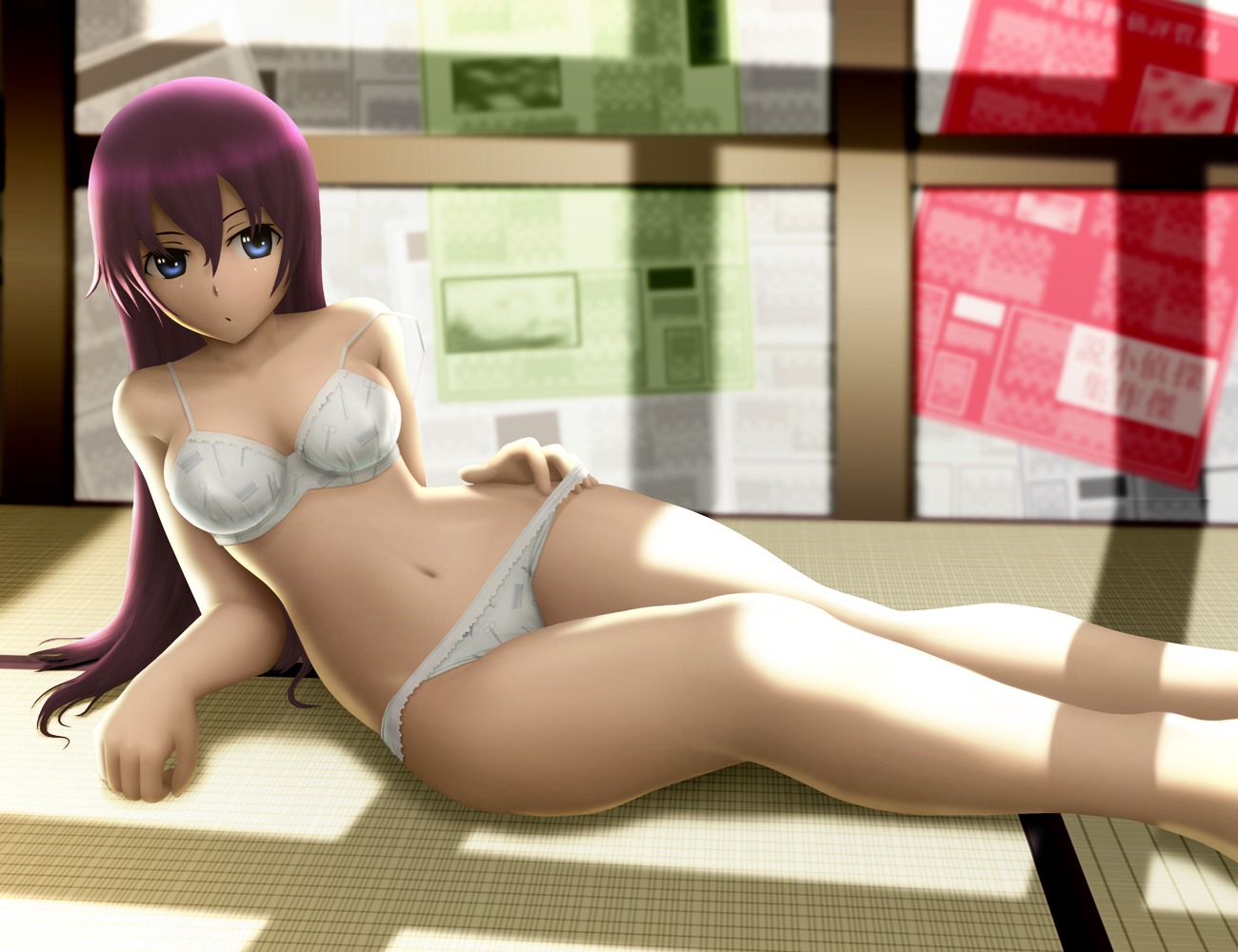 bakemonogatari bra monogatari_(series) pantsu senjougahara_hitagi siraha