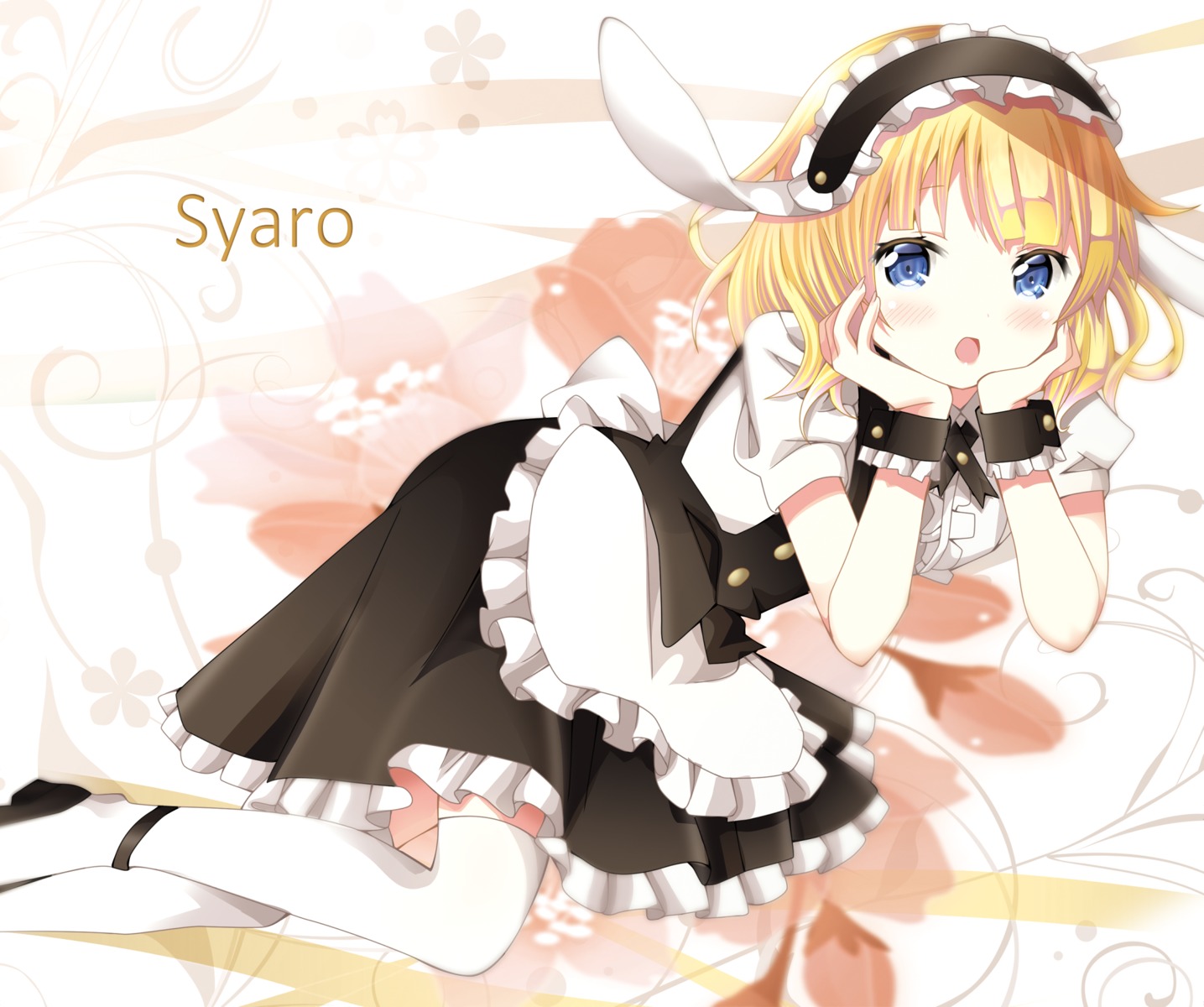 animal_ears bunny_ears gochuumon_wa_usagi_desu_ka? heels kirima_sharo kohakugin maid thighhighs