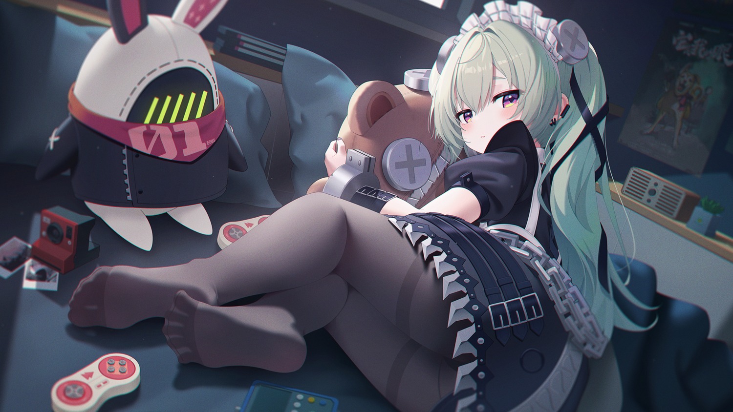 corin_wickes feet loli maid mao_shi_shisan pantsu pantyhose zenless_zone_zero