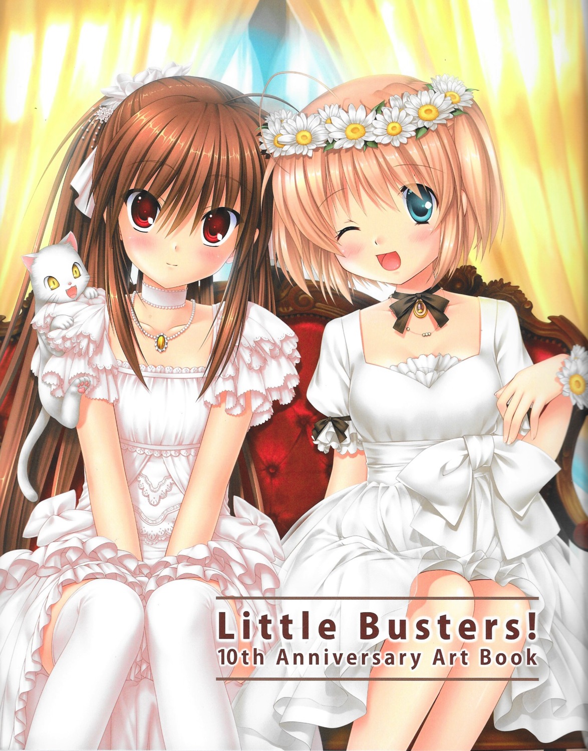 dress hinoue_itaru kamikita_komari key little_busters! na-ga natsume_rin neko thighhighs