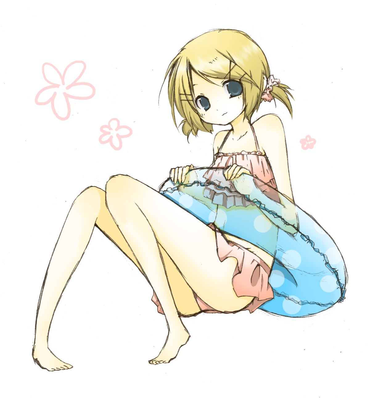 kagamine_rin swimsuits tomine_chiho vocaloid