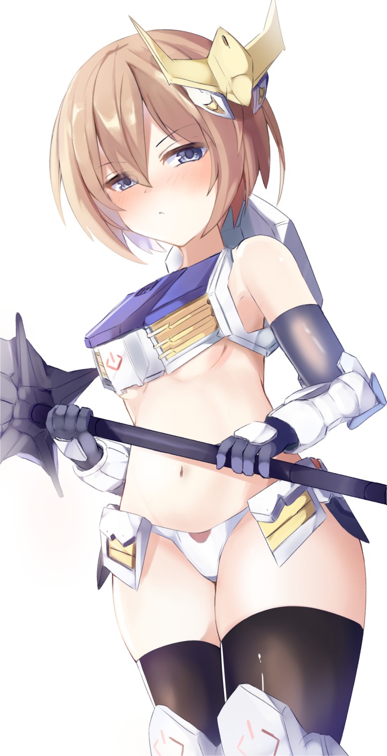 armor bikini_armor bimmy blanc choujigen_game_neptune cosplay gundam gundam_barbatos weapon