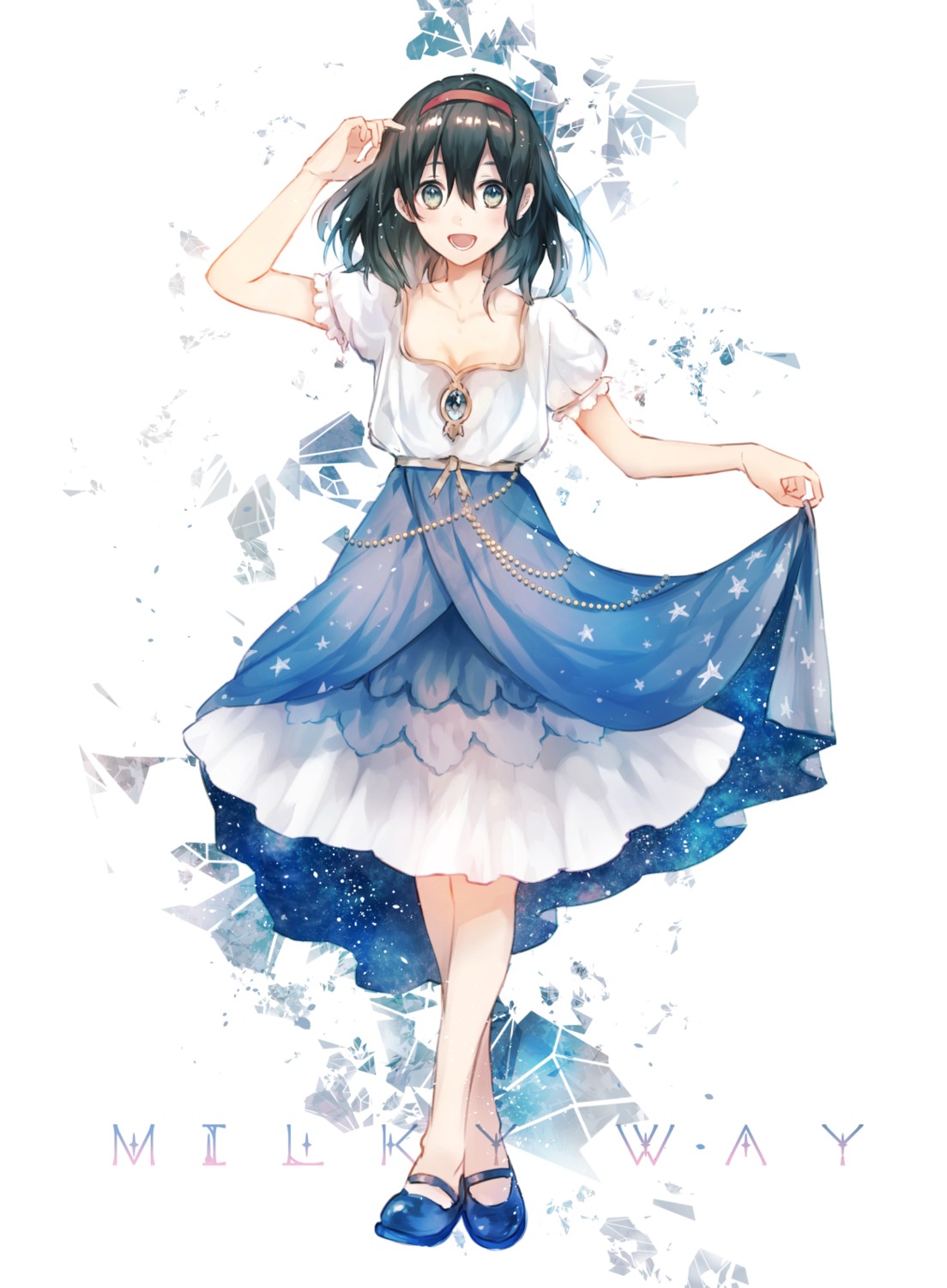 cleavage dress hanagata skirt_lift