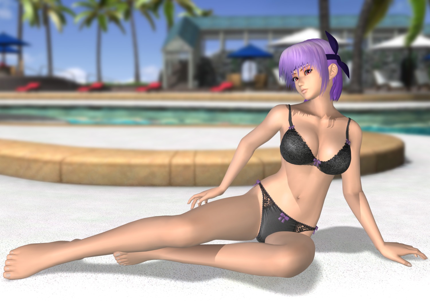 ayane_(doa) bra cg dead_or_alive lingerie pantsu