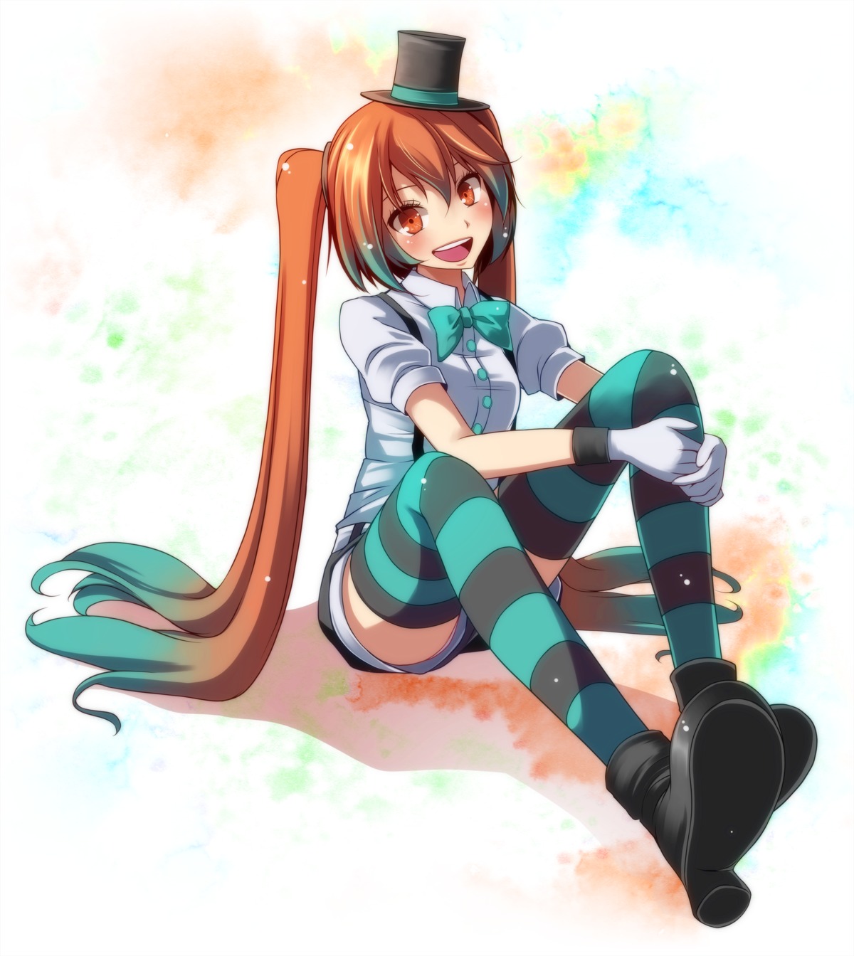 hatsune_miku heels pantsu thighhighs tsukishiro_saika vocaloid