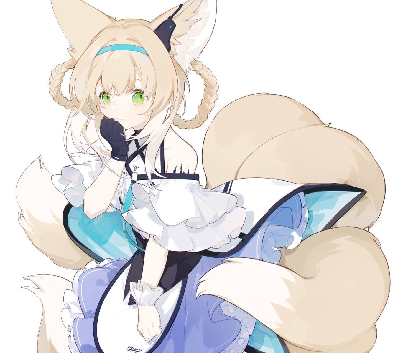 animal_ears kitsune miyuki_(miyuki0529) skirt_lift tail