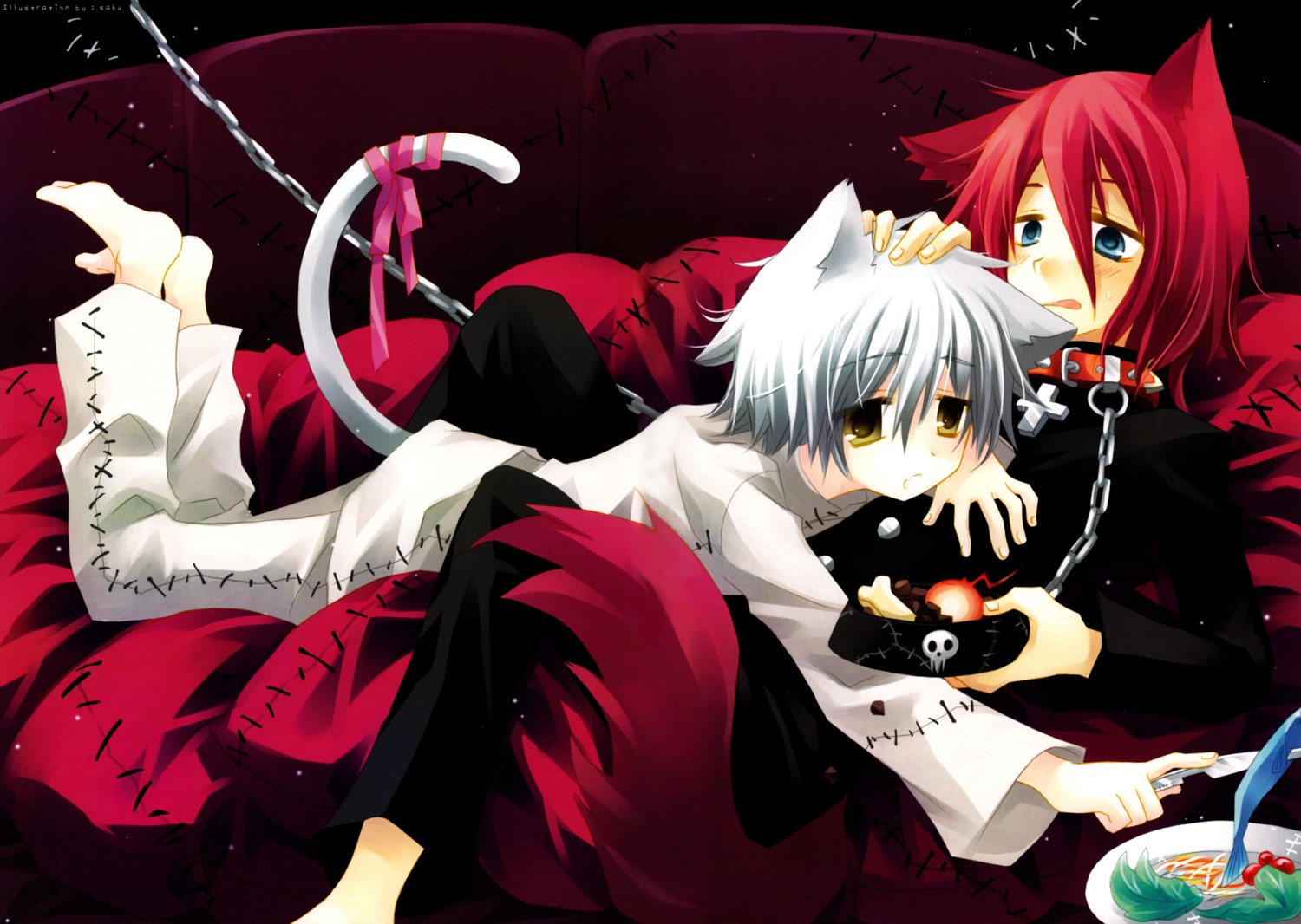 animal_ears dr_franken_stein male nekomimi sakurazawa_izumi soul_eater spirit tail