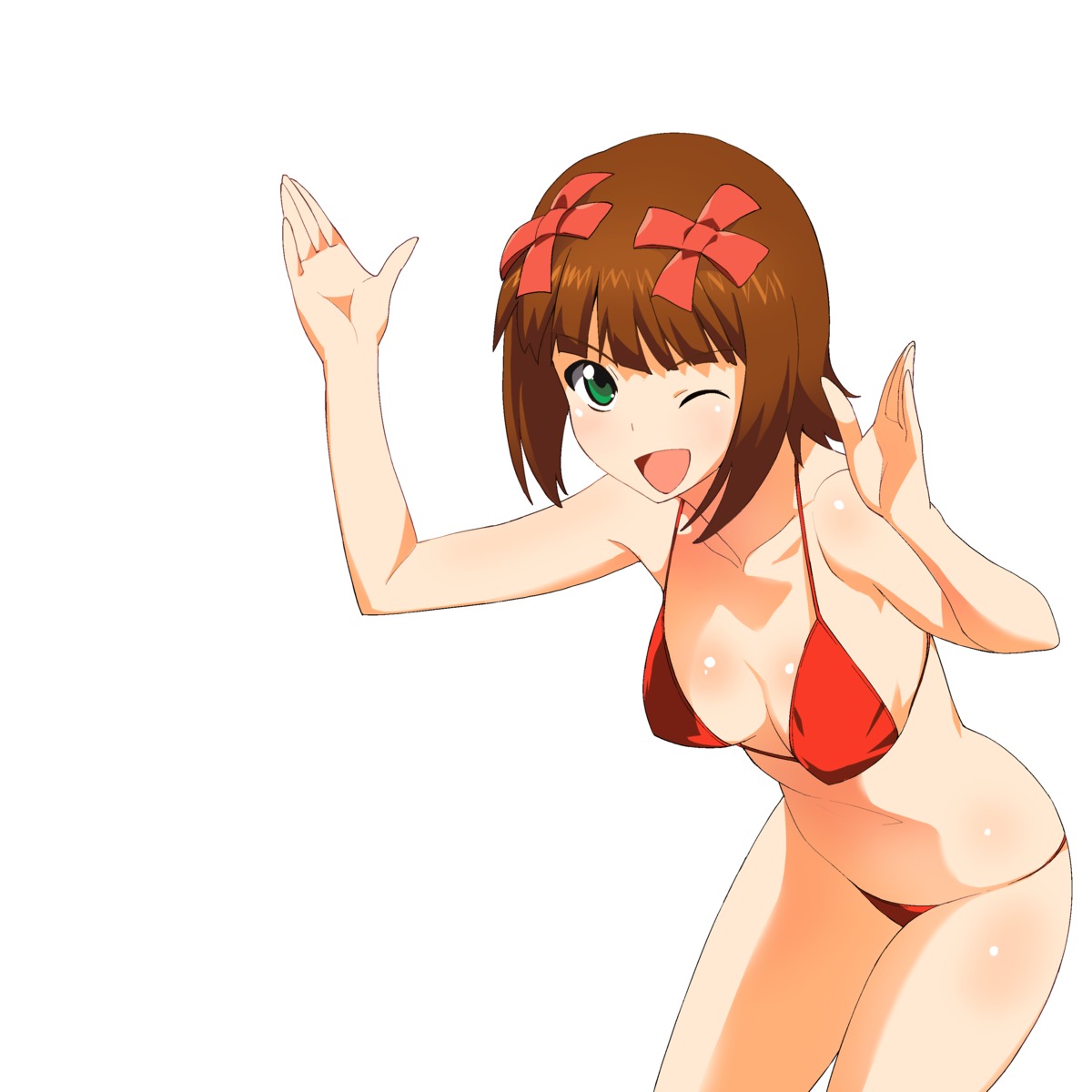 a1 amami_haruka bikini cleavage initial-g swimsuits the_idolm@ster