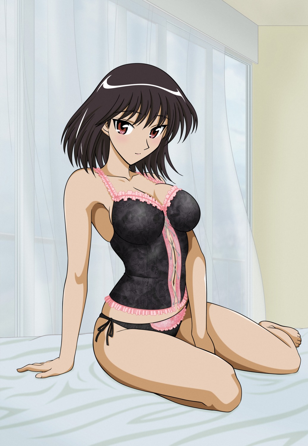 lingerie pantsu school_rumble string_panties tsukamoto_yakumo vector_trace