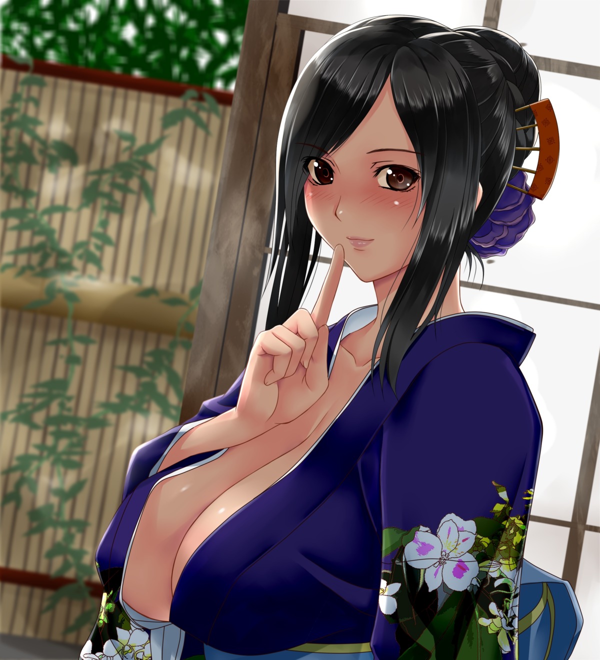 final_fantasy final_fantasy_vii kimono no_bra open_shirt suuitchi tifa_lockhart