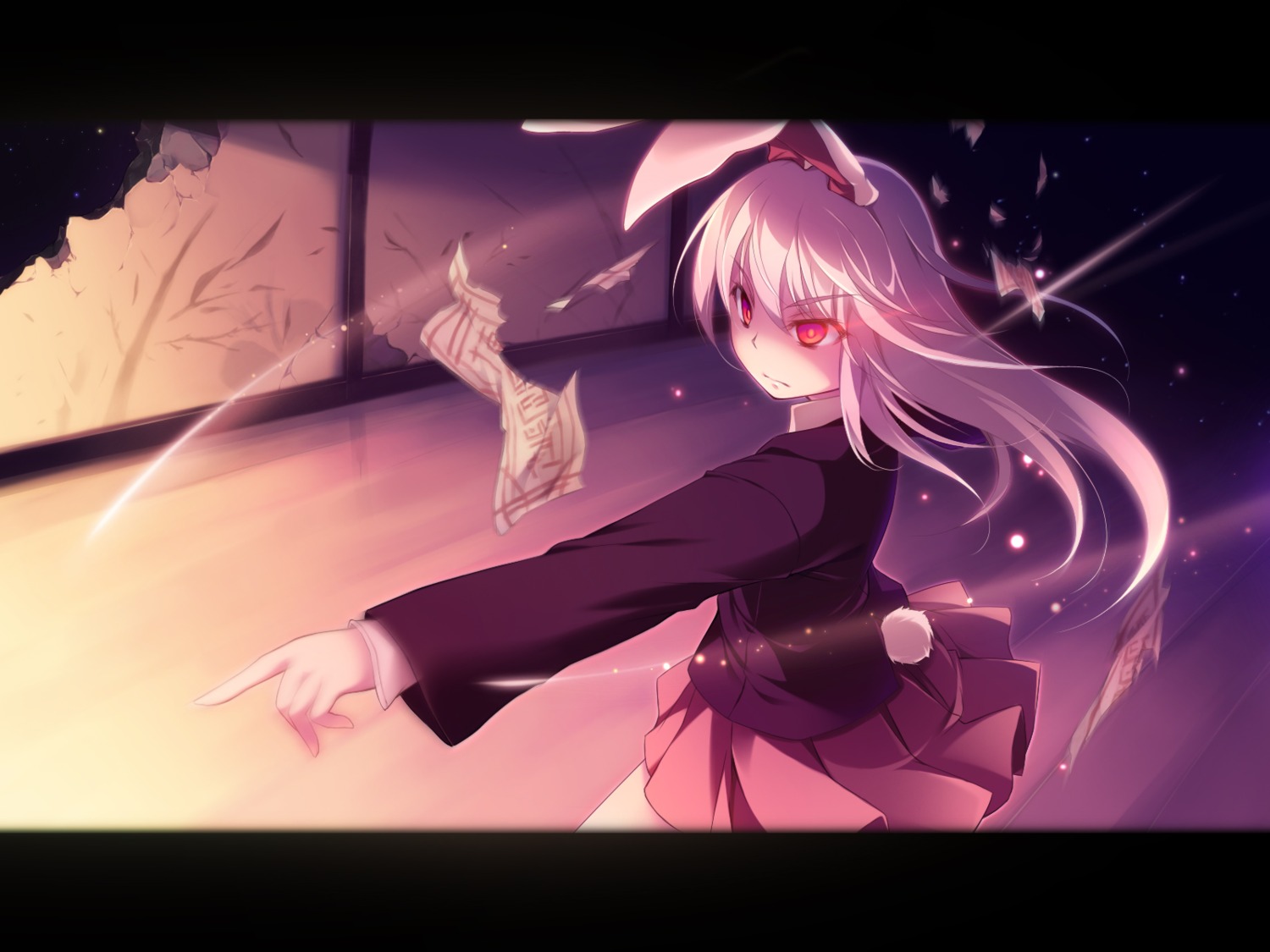 animal_ears bunny_ears kazakura reisen_udongein_inaba touhou wallpaper