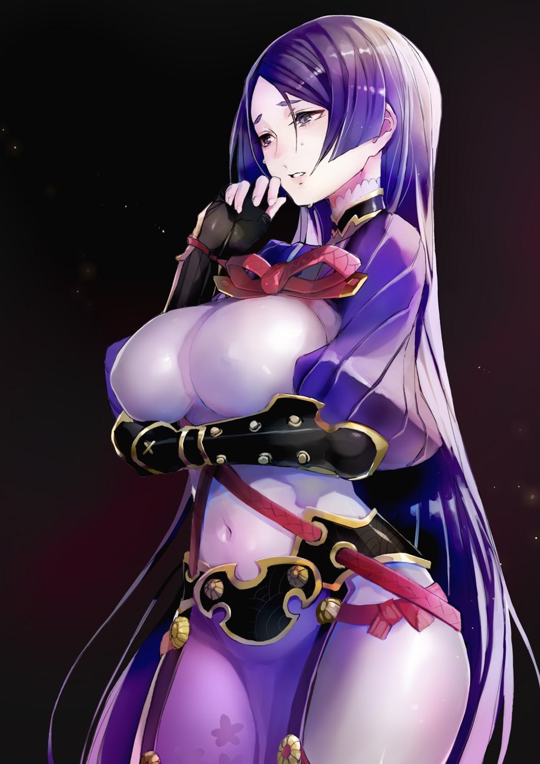 bodysuit erect_nipples fate/grand_order minamoto_no_raikou_(fate/grand_order) taishi_(picchiridou)