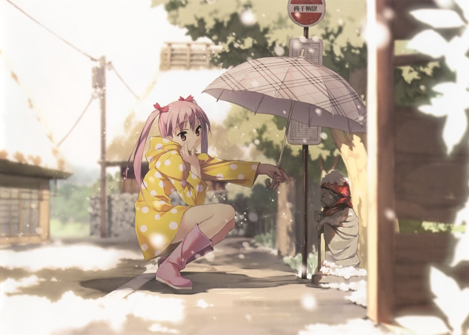 5_nenme_no_houkago kantoku miyaguchi_kanna_(kantoku) umbrella