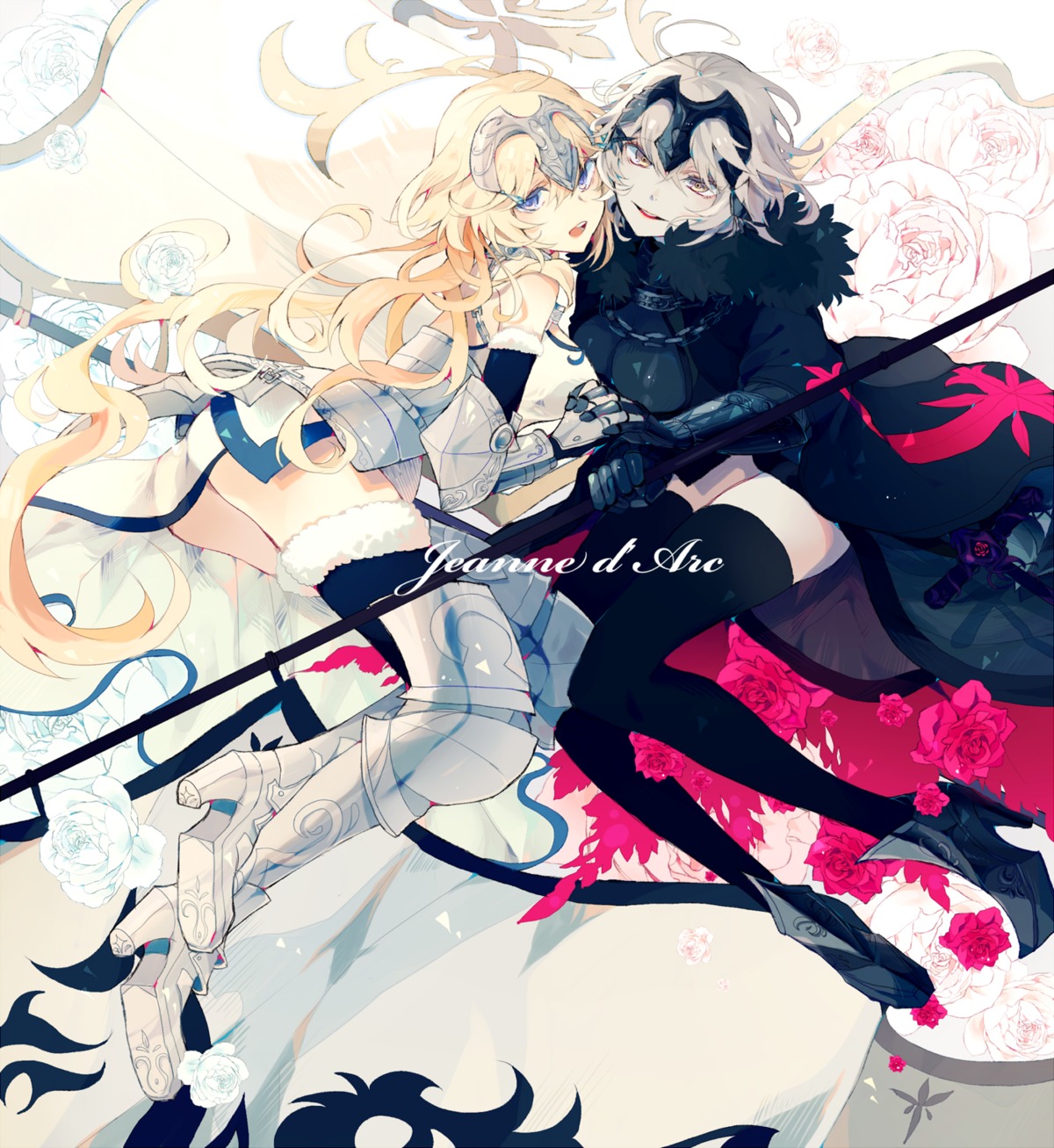 armor fate/grand_order heels jeanne_d'arc jeanne_d'arc_(alter)_(fate) jeanne_d'arc_(fate) satsuki_(miicat) thighhighs