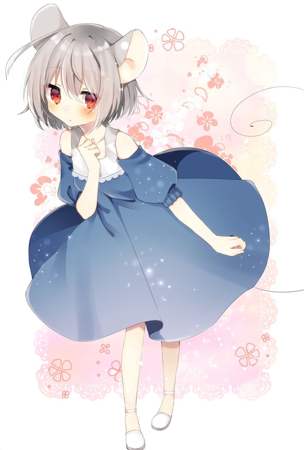 abe_suke animal_ears dress nazrin tail touhou