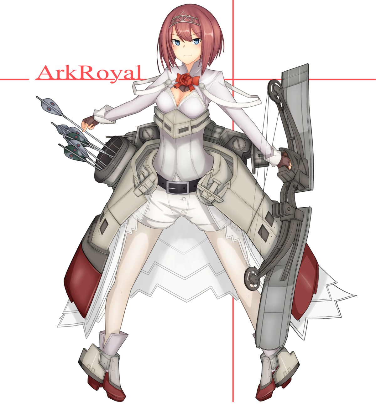 ark_royal_(kancolle) cleavage kantai_collection pantyhose weapon yuubokumin