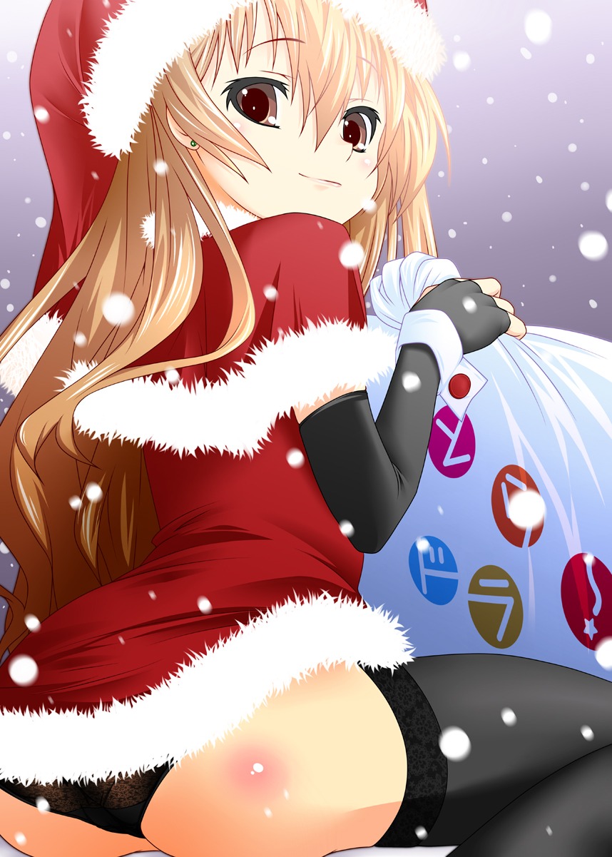 aisaka_taiga christmas el_(canon_jihad) pantsu thighhighs toradora!