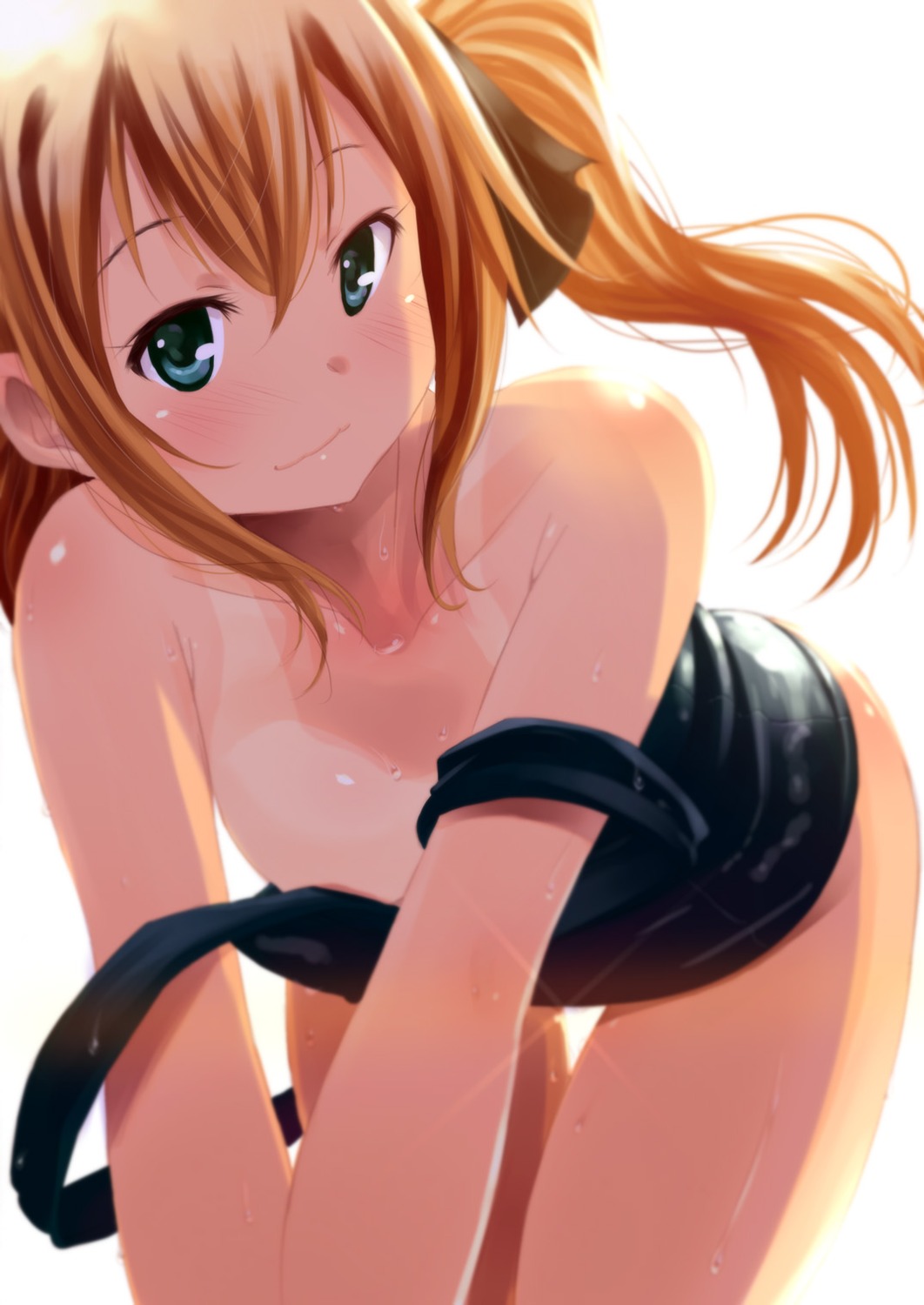 school_swimsuit swimsuits tan_lines undressing wadapen wet