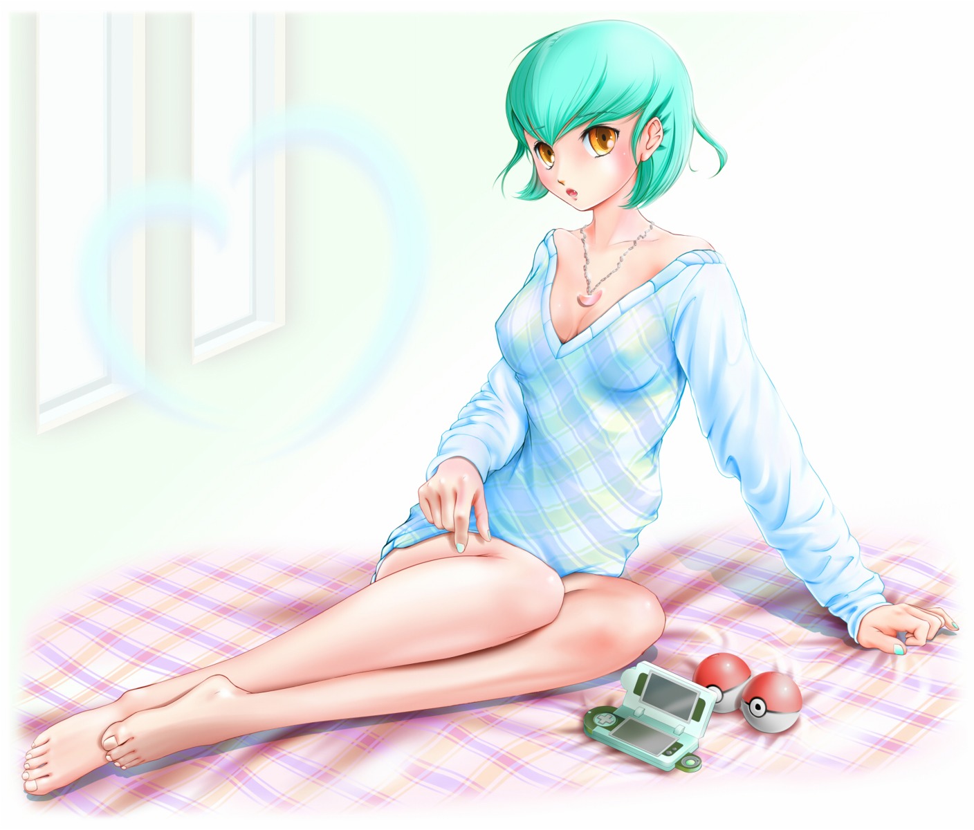 anthropomorphization cleavage erect_nipples gardevoir miharin pokemon