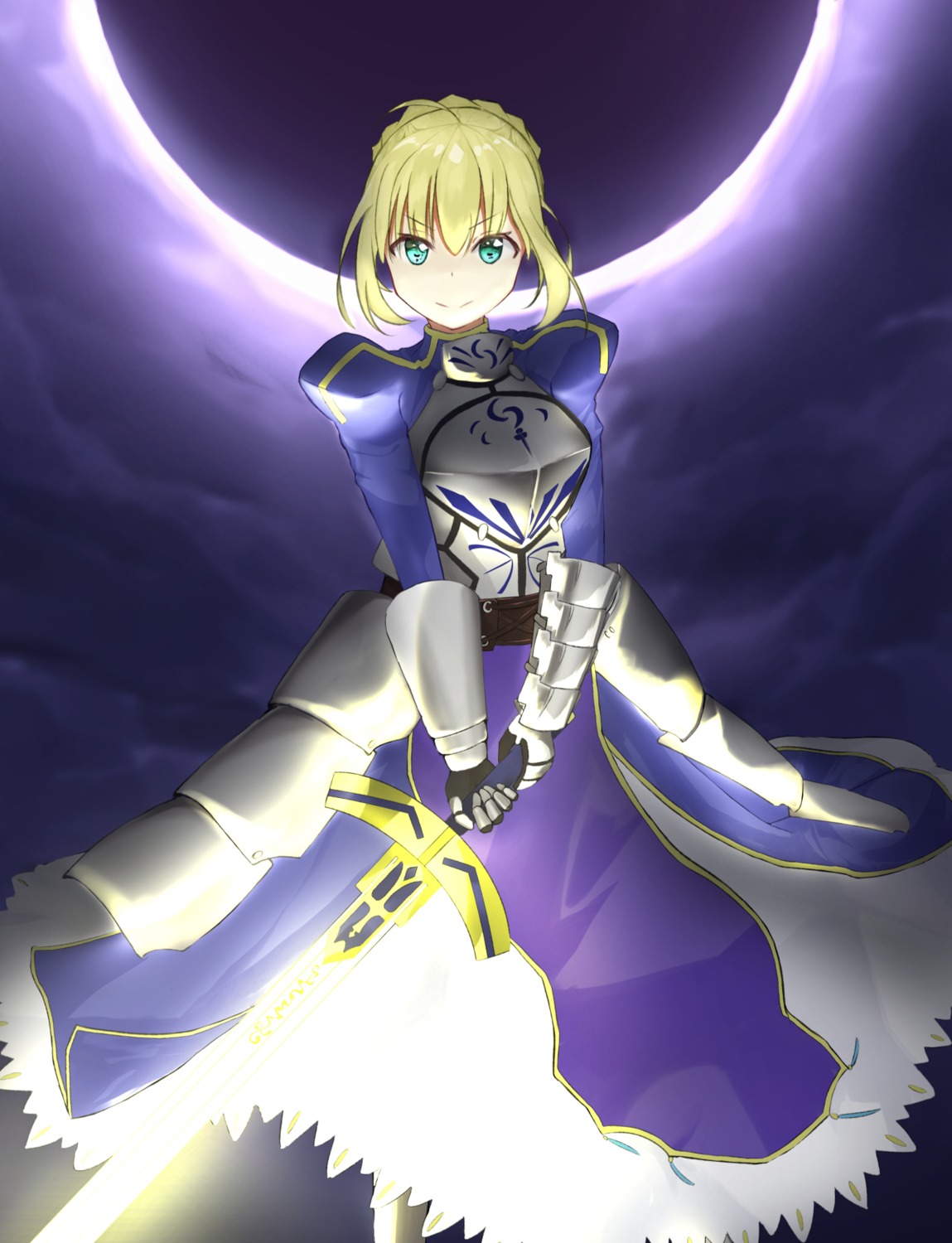 armor dress fate/stay_night nolt saber sword