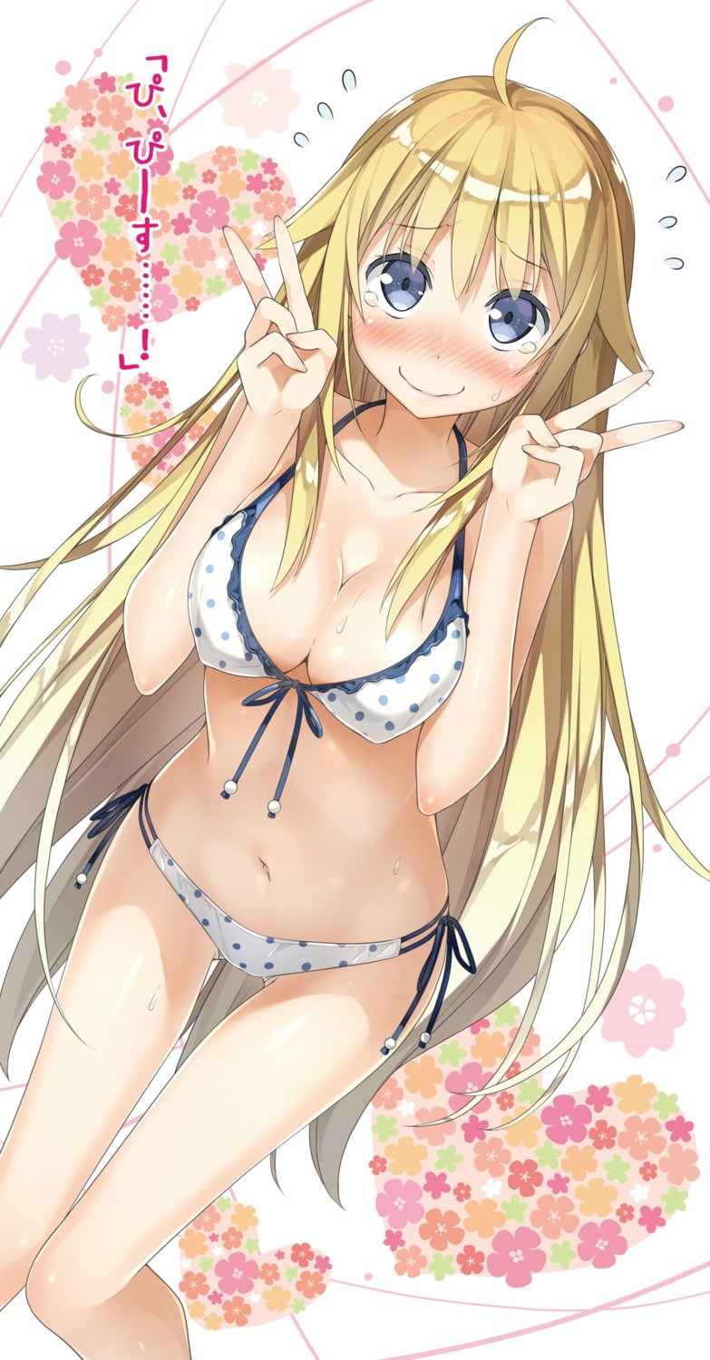 bikini cleavage digital_version erect_nipples kantoku sonna_sekai_wa_kowashite_shimae swimsuits utara_canaria