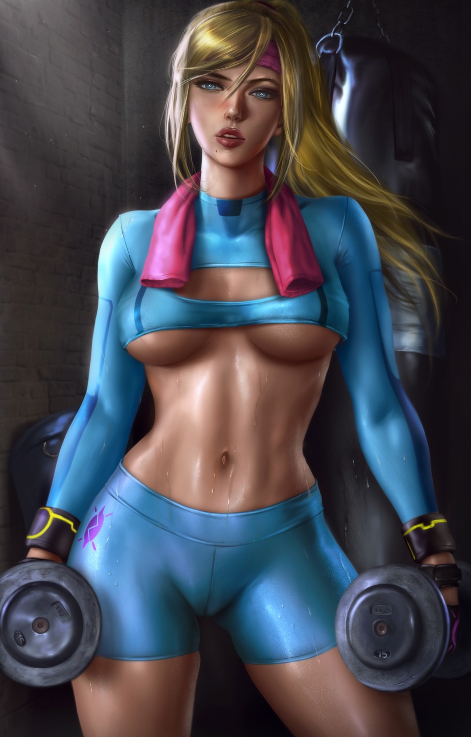 bike_shorts gym_uniform logan_cure metroid possible_duplicate samus_aran