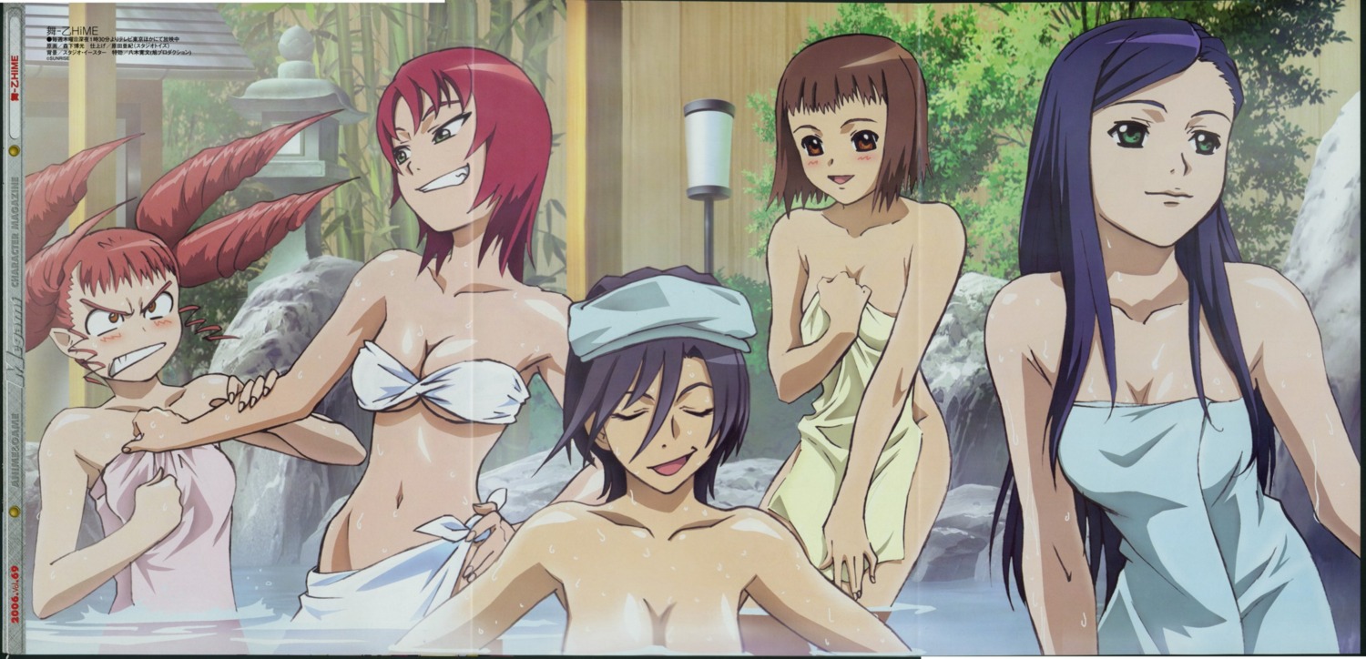 akane_soir chie_hallard cleavage crease fixme juliet_nao_zhang mai_otome morishita_hiromitsu naked natsuki_kruger onsen shiho_huit towel