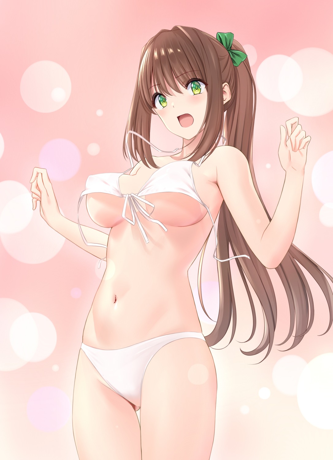 bikini marui_koishi swimsuits wardrobe_malfunction