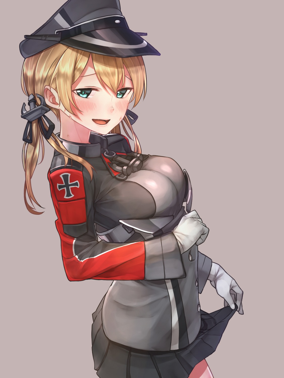 baffu kantai collection prinz eugen (kancolle) skirt lift uniform | #345567  | yande.re