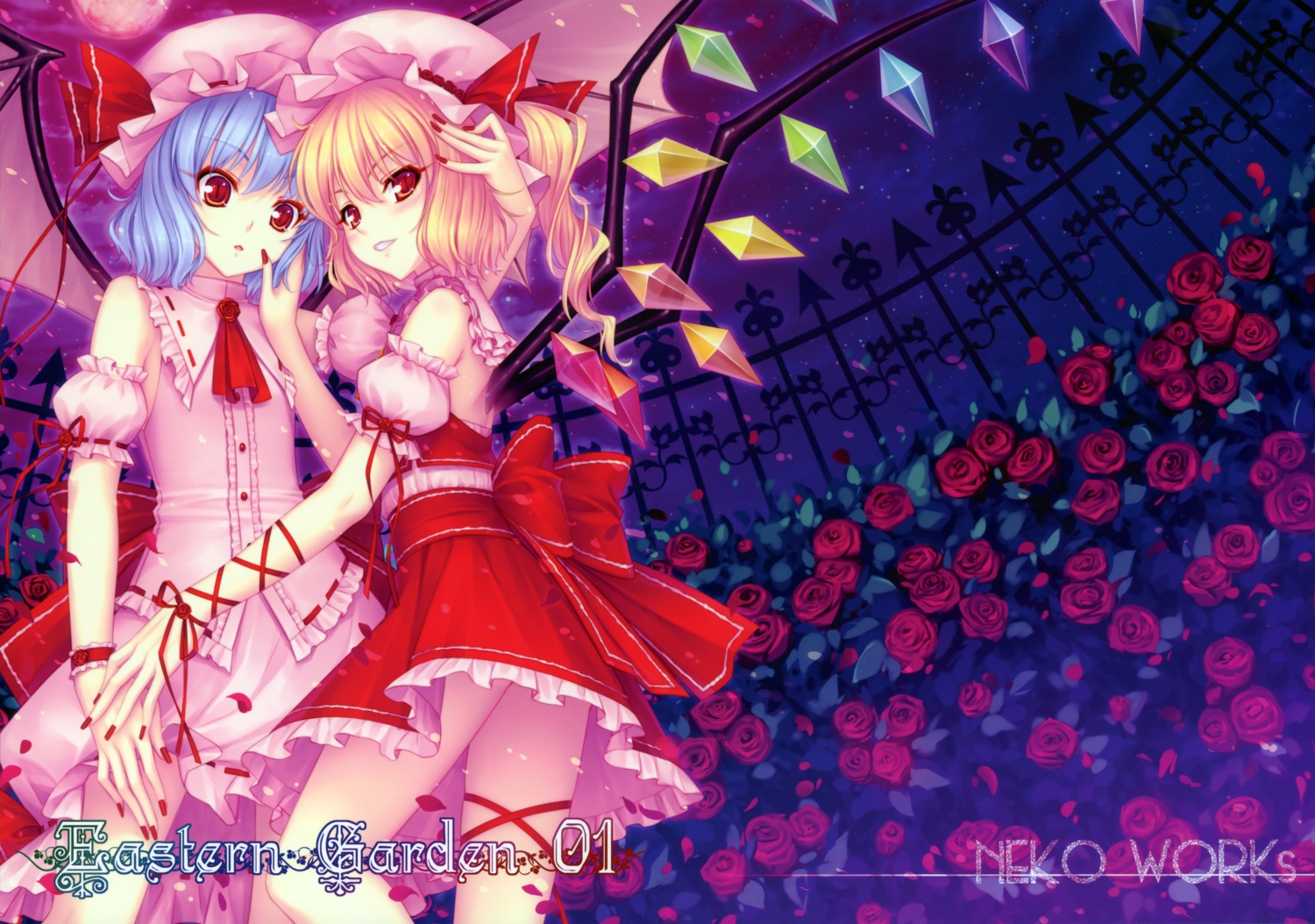 flandre_scarlet neko_works remilia_scarlet sayori touhou