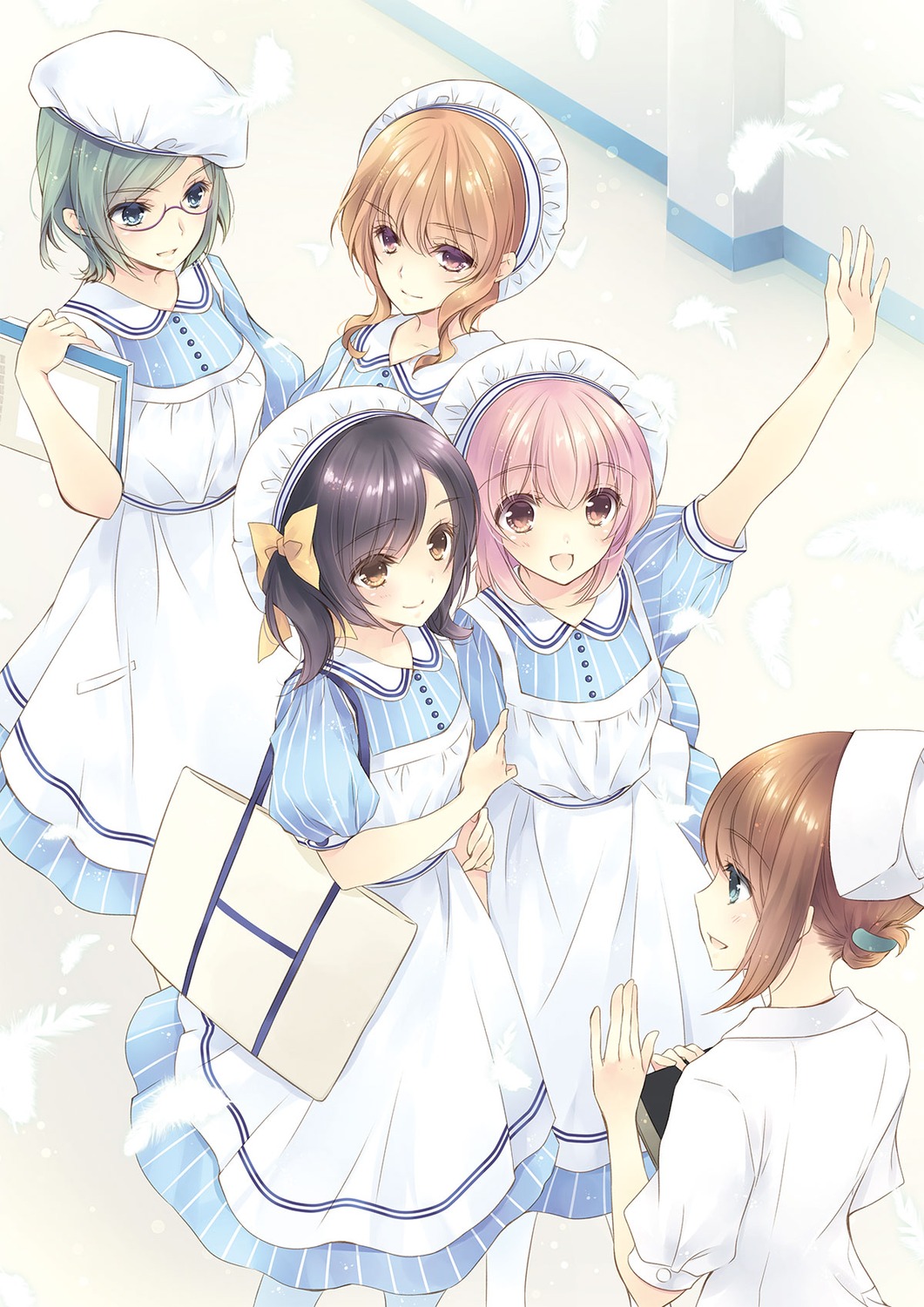 hakuisei_aijou_izonshou hayase_akira kogado megane nurse seifuku