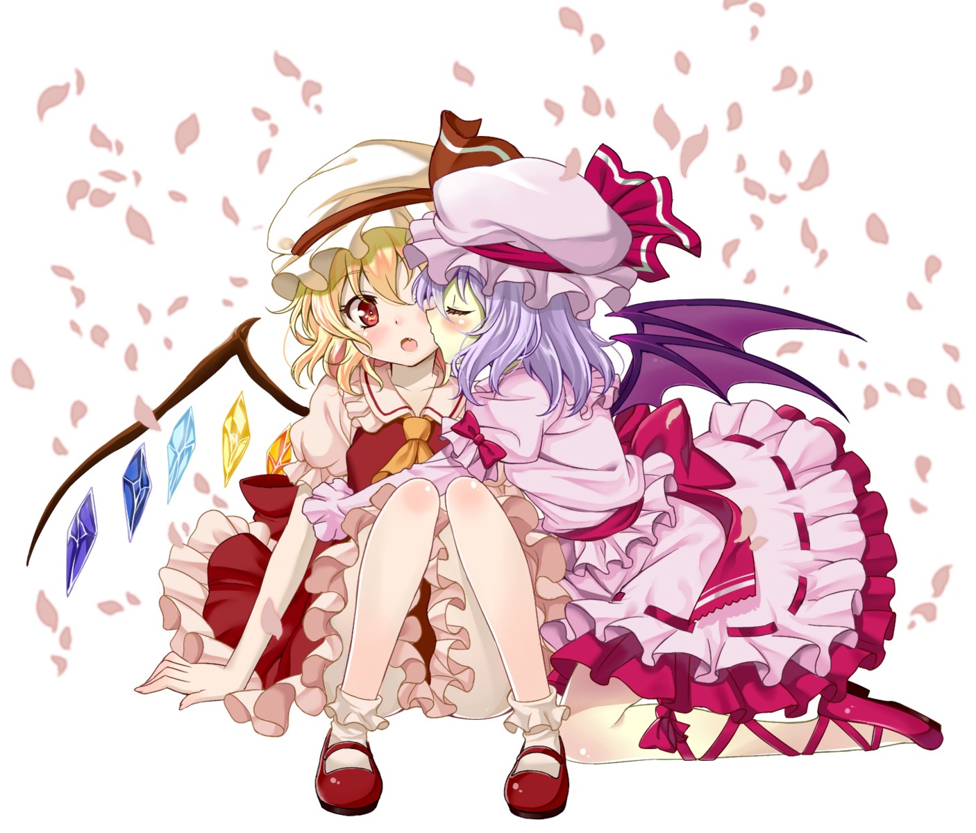 flandre_scarlet remilia_scarlet taturouxs touhou