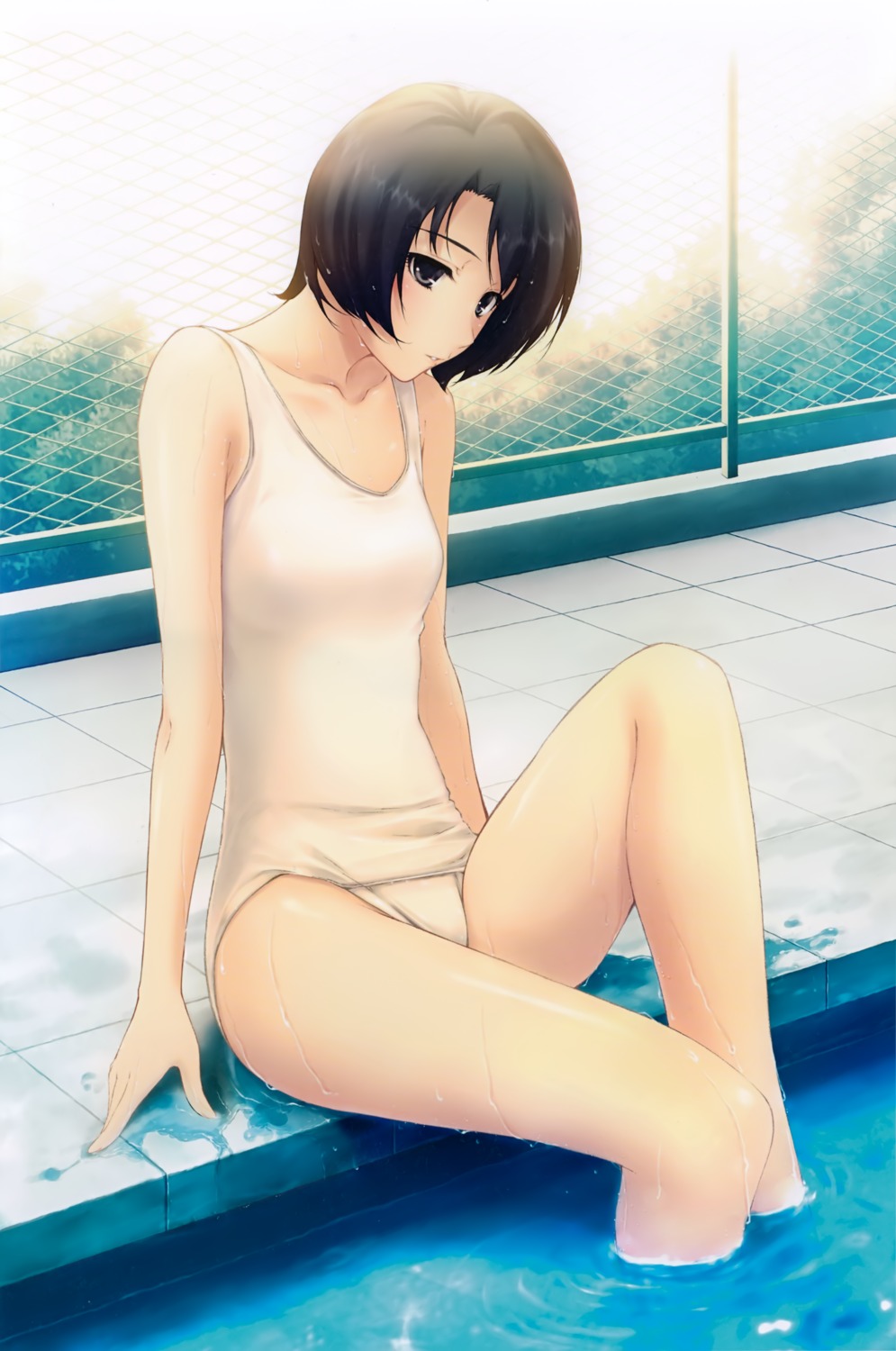 innocent_grey kara_no_shoujo school_swimsuit sugina_miki swimsuits tokisaka_yukari wet