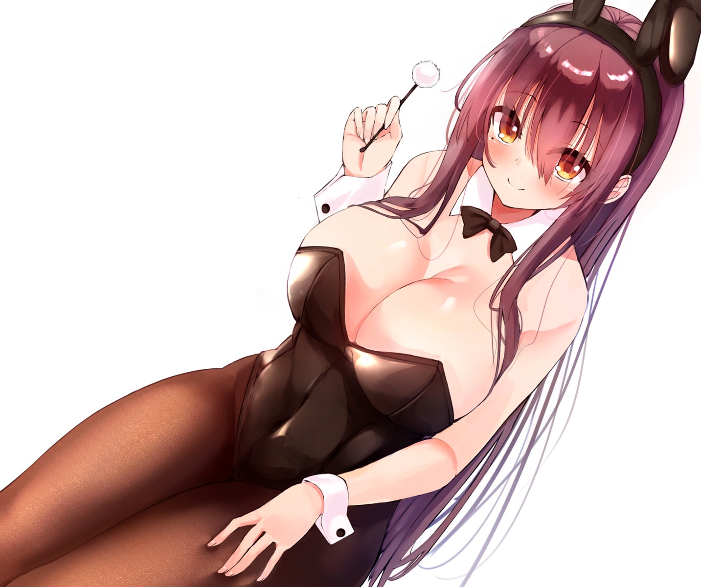 animal_ears bunny_ears bunny_girl no_bra pantyhose tikuwanwa