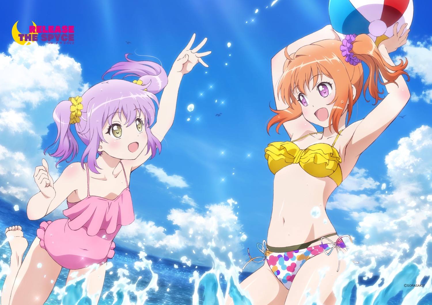 bikini release_the_spyce sagami_fuu swimsuits wet yachiyo_mei yoshiki_akitaka