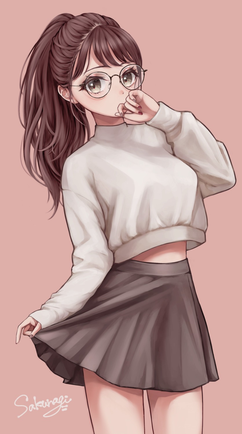 megane sakunagita skirt_lift sweater