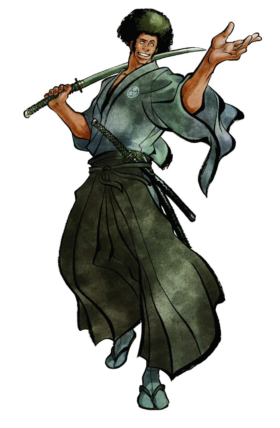 japanese_clothes male samurai_spirits shiroi_eiji snk sword