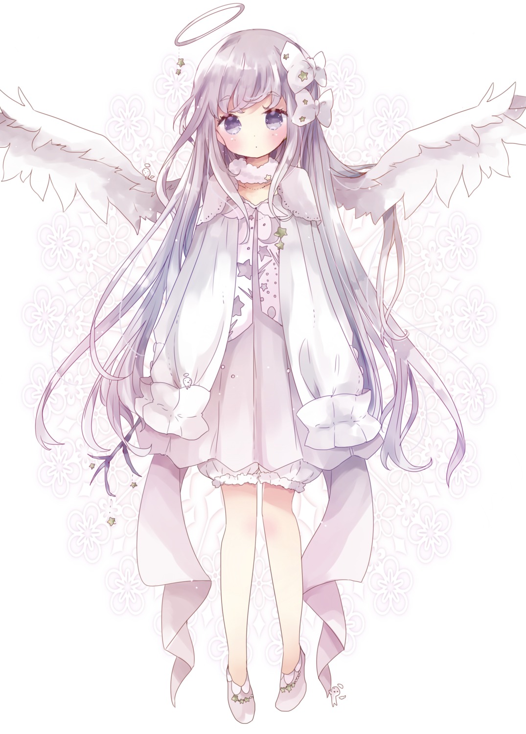 angel bloomers dress tsukiyo_(skymint) wings